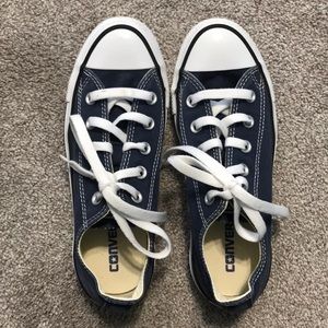 Navy Converse All Star Sneakers, Size 6